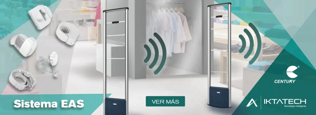 Banner sobre arcos detectores de metales solo con Iktatech